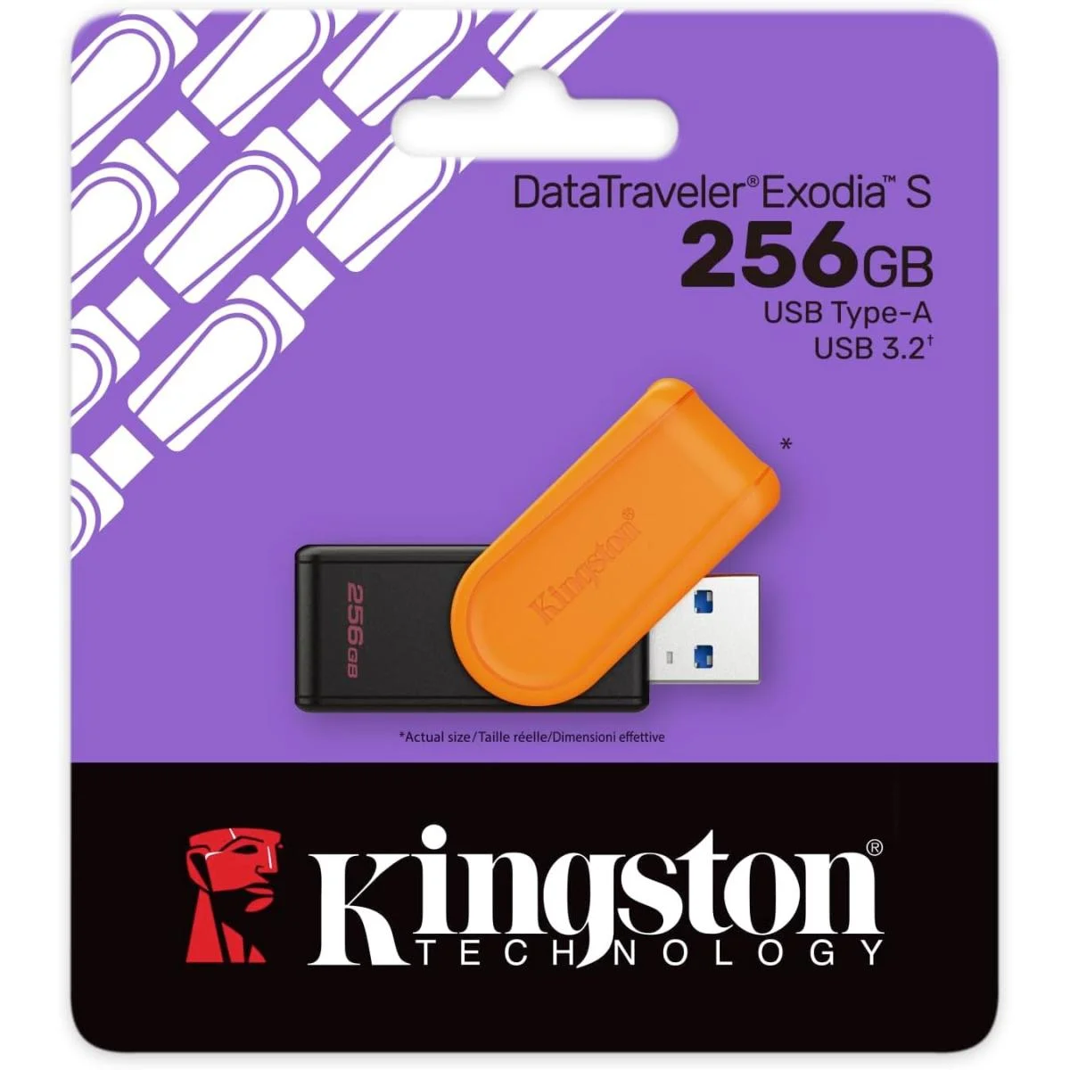 Kingston DataTraveler Exodia S 256GB USB 3.2 Gen 1 Flash Drive DTXS/256GB - Thumbnail 2