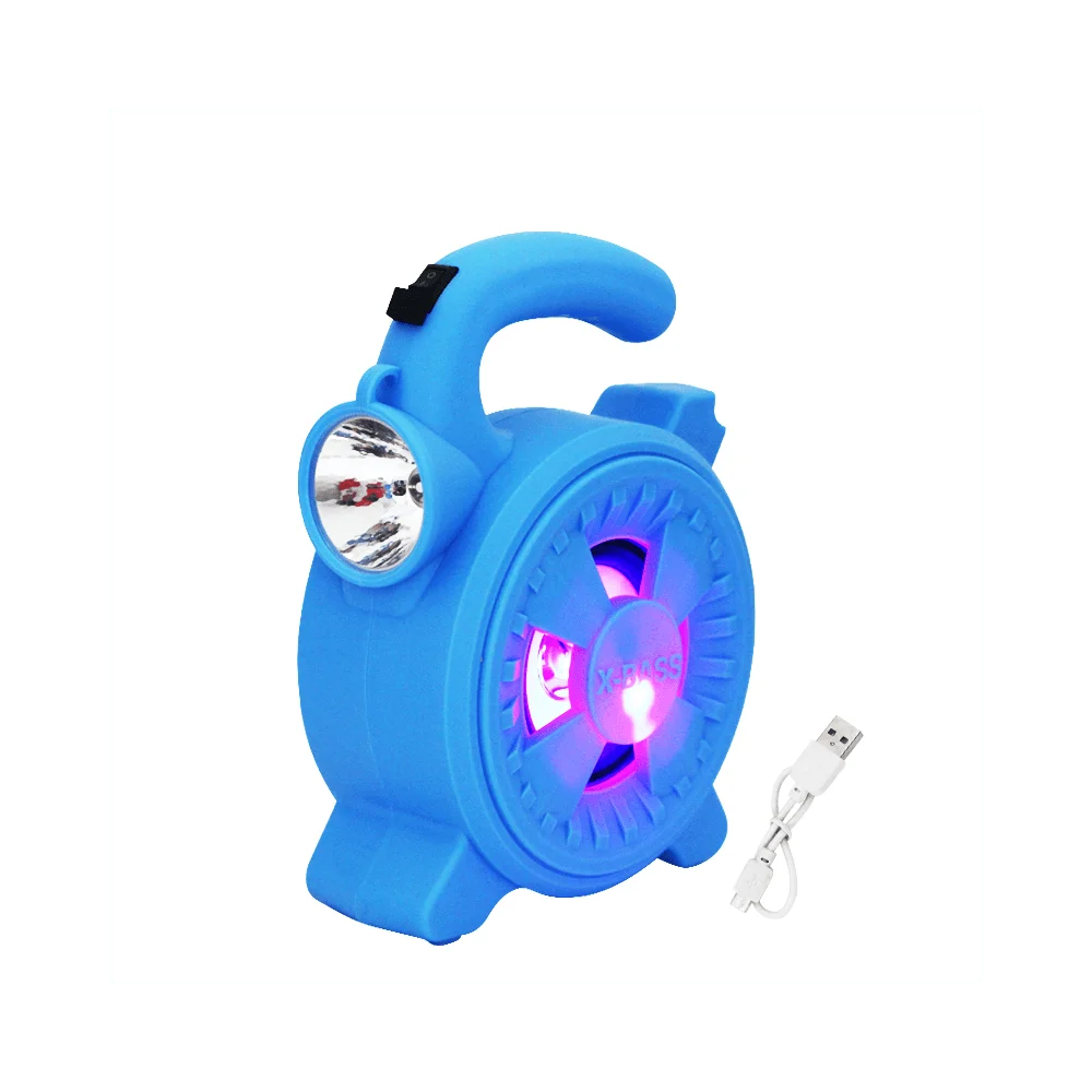 KBS-6029 Portable Bluetooth Speaker, 6W, LED Light, Radio, TF Card & USB Support - Thumbnail 5