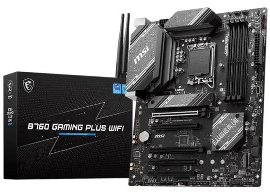 لوحة أم للألعاب MSI B760 GAMING PLUS WIFI بحجم ATX، LGA 1700، DDR5، Wi-Fi 6E - Thumbnail 3