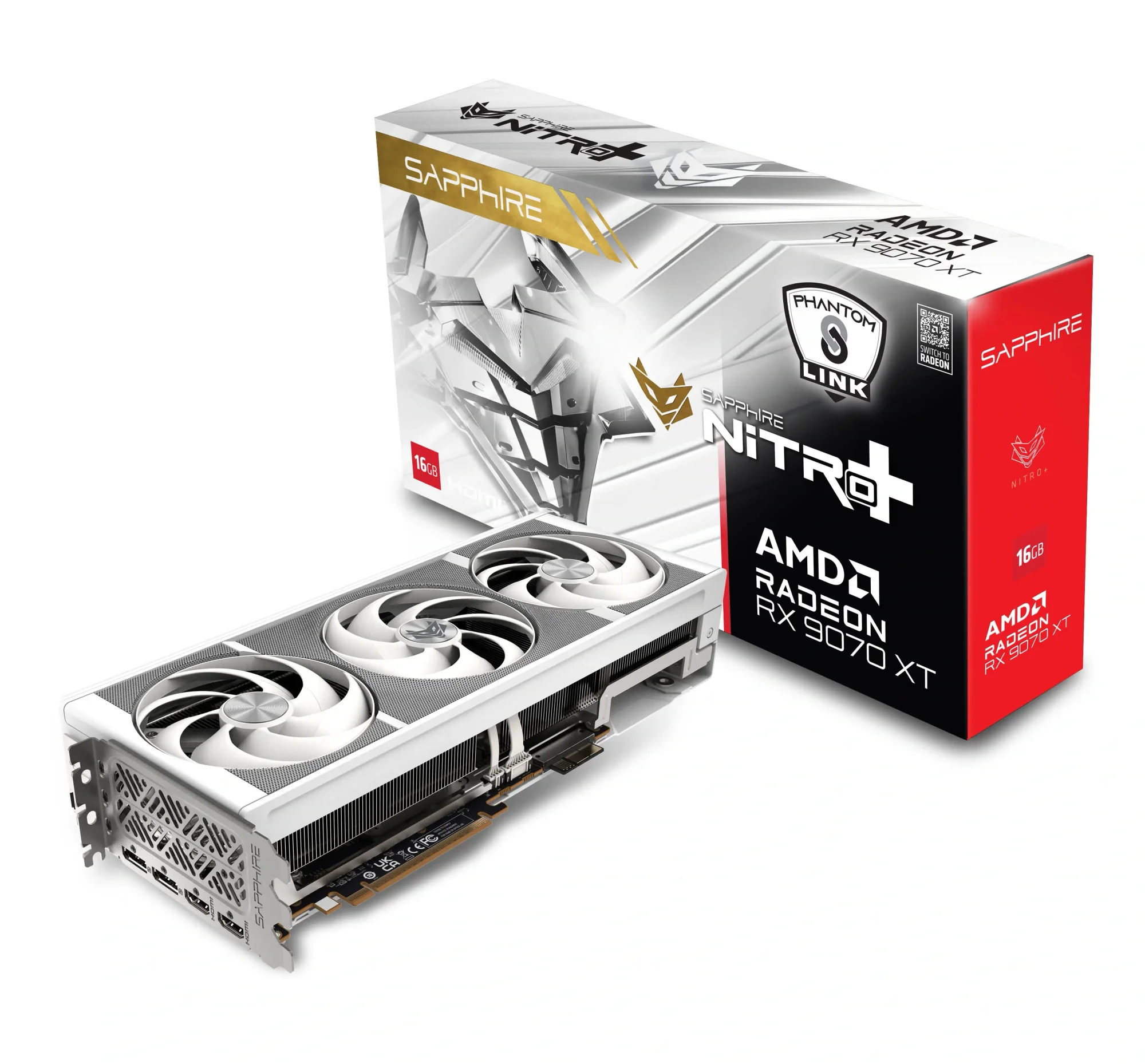 كرت شاشه SAPPHIRE NITRO+ Radeon RX 9070 XT Gaming OC سعه 16GB GDDR6