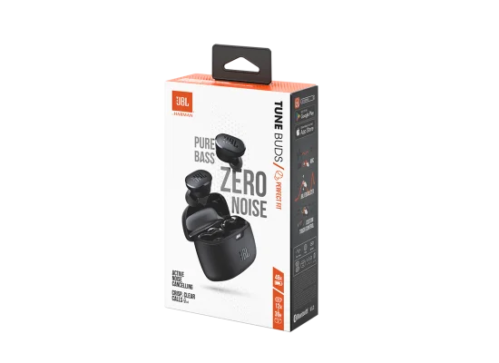 JBL Tune Buds True Wireless Noise Cancelling Earbuds, Pure Bass, IP54, 48-Hour Battery, Bluetooth 5.3, Black - Image 6