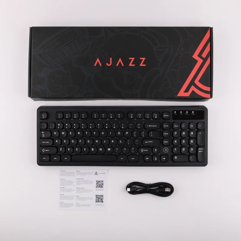 AJAZZ AF98 Wired Gaming Keyboard – Black, Mixed Lighting - Thumbnail 11