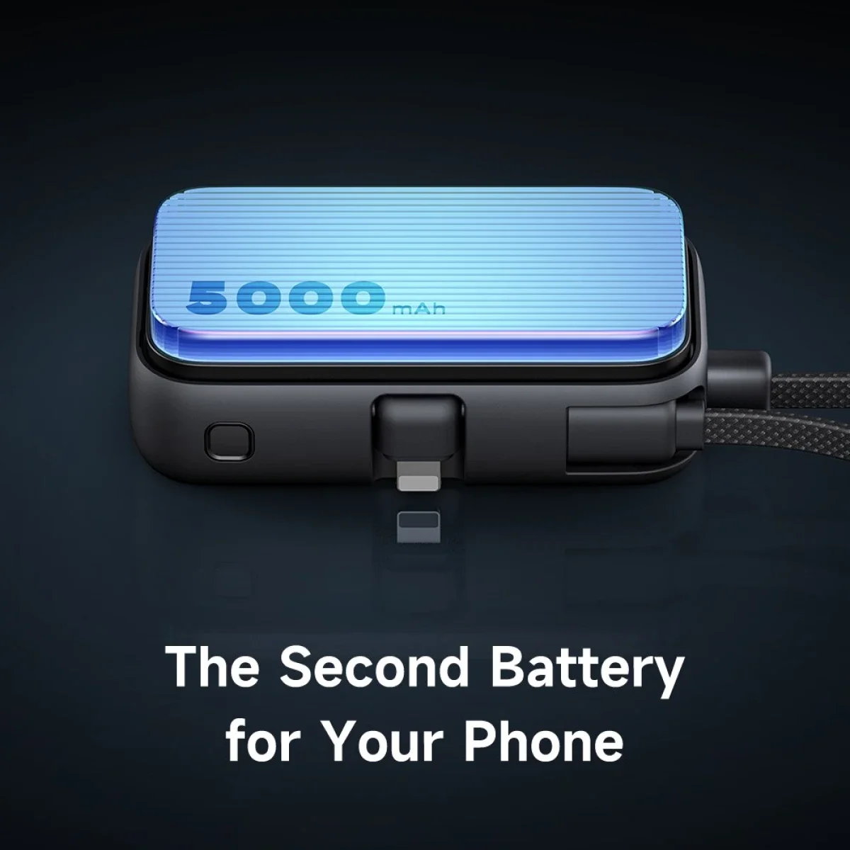 باور بانك Mcdodo MC-7800 MDD Free Kit بسعة 5000mAh وشحن 20W مع قابس iPhone وشاشة رقمية - أسود - Thumbnail 4