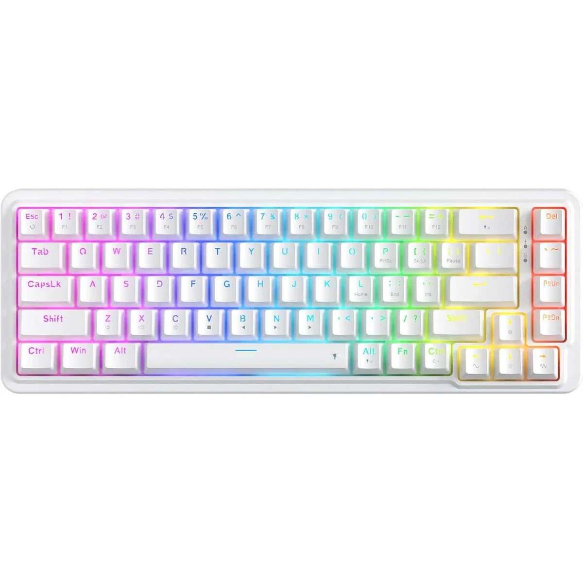 Redragon K709 NOVA 65% Wired RGB Mechanical Gaming Keyboard, 68 Keys, White
