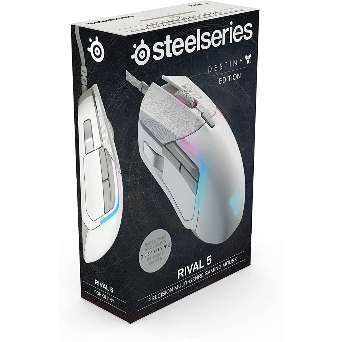 ماوس ألعاب SteelSeries Rival 5 Destiny 2 Limited Edition سلكي بإضاءة Prism RGB، 18000 CPI