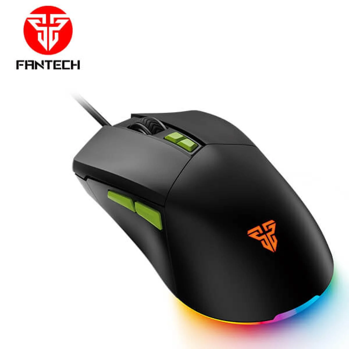 Fantech RGB Wired Gaming Mouse, 7200 DPI, 7 Programmable Buttons - Phantom II VX6 Black - Thumbnail 2
