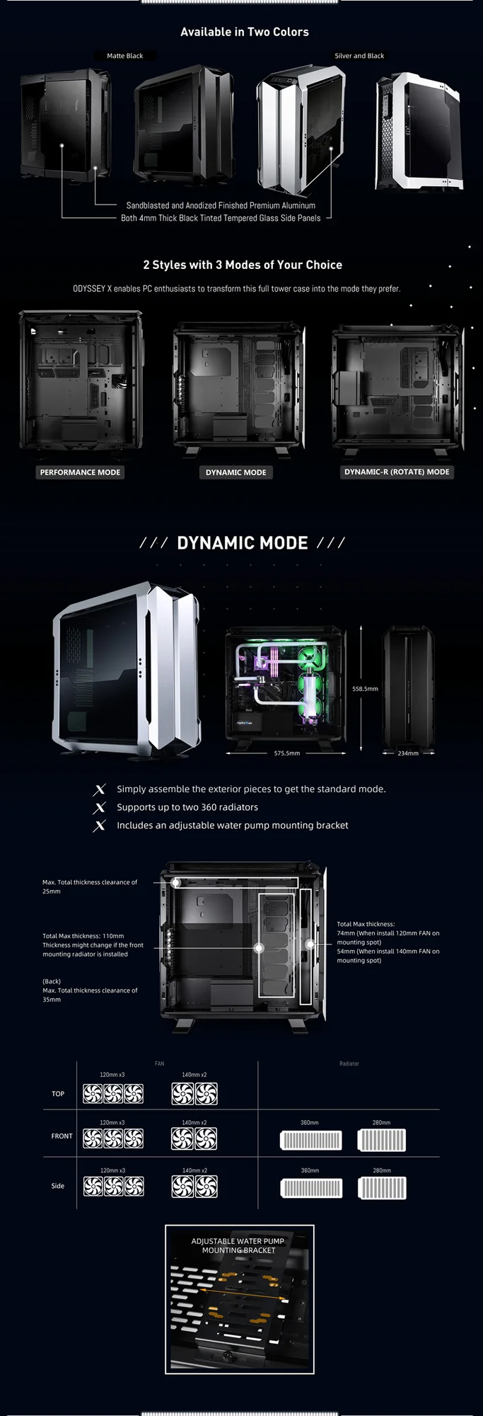 LIAN LI Odyssey X TR-01A Full Tower Gaming Computer Case Tempered Glass Silver - Image 7