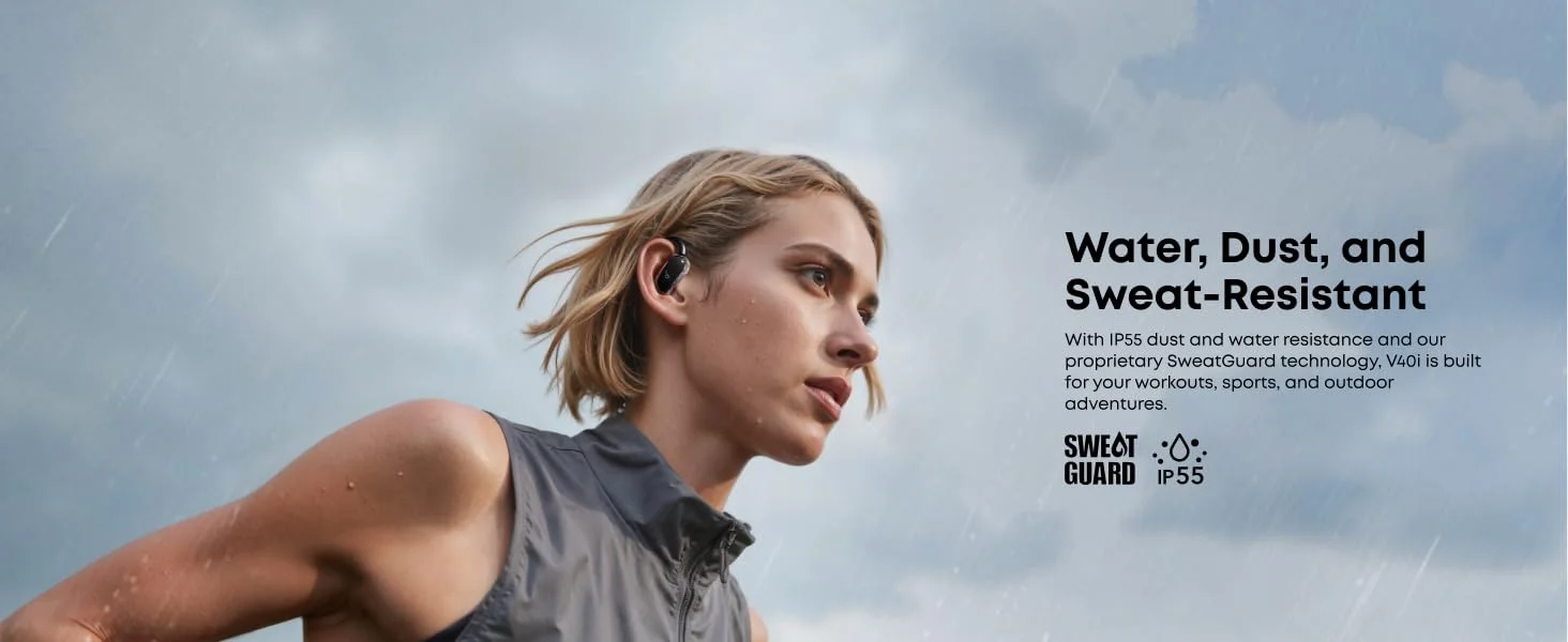 سماعات مفتوحة الأذن Anker Soundcore V40i بتقنية Bluetooth 5.4 ووقت تشغيل 21 ساعة - أسود - Image 24