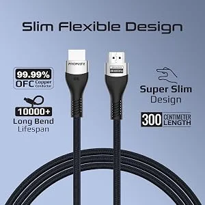 Promate PrimeLink8K-300 HDMI 2.1 Cable 3m, 48Gbps, 8K@60Hz - Thumbnail 12
