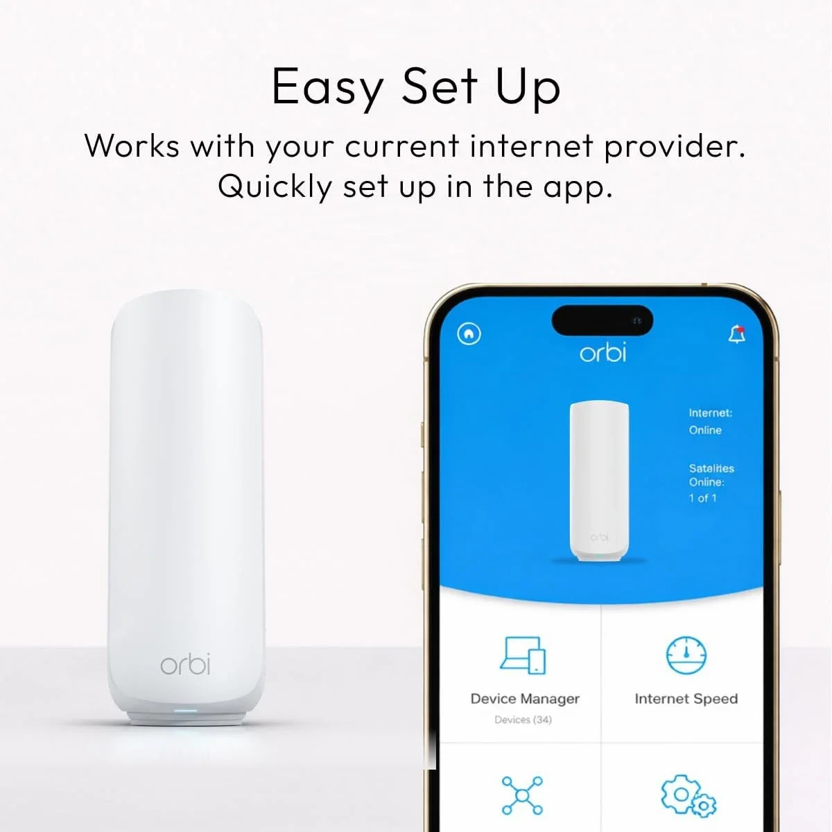 NETGEAR Orbi 370 Series Dual-Band Wi-Fi 7 Mesh System, 2-Pack – RBE372-100EUS - Image 2