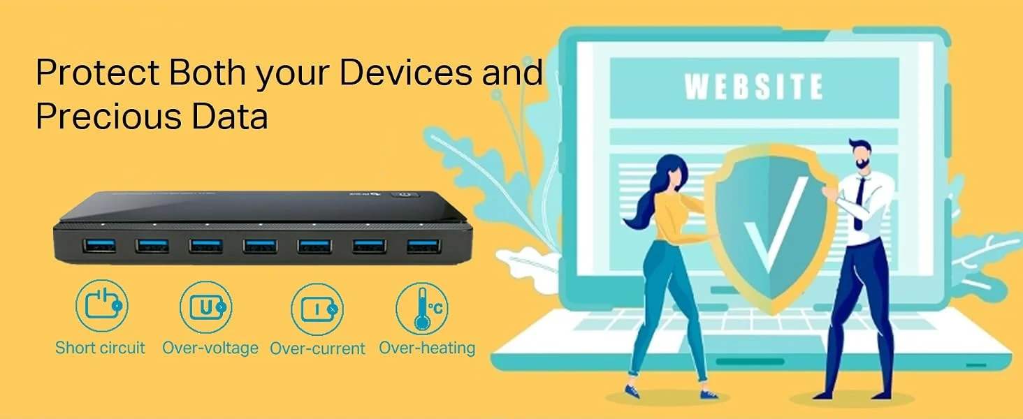 TP-LINK UH700 7-Port USB 3.0 Hub with 5Gbps Transfer Speed and 1.5A Fast Charging - Image 12