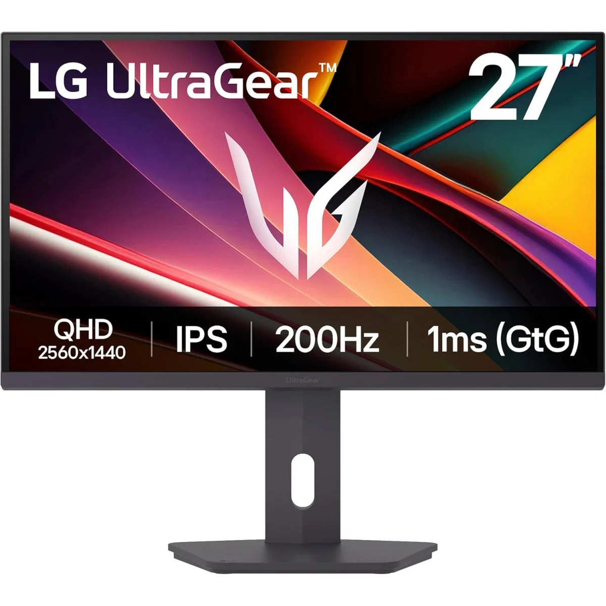 شاشة ألعاب LG 27G610A UltraGear مقاس 27 إنش IPS QHD، 200 هرتز، 1 مللي ثانية، أسود
