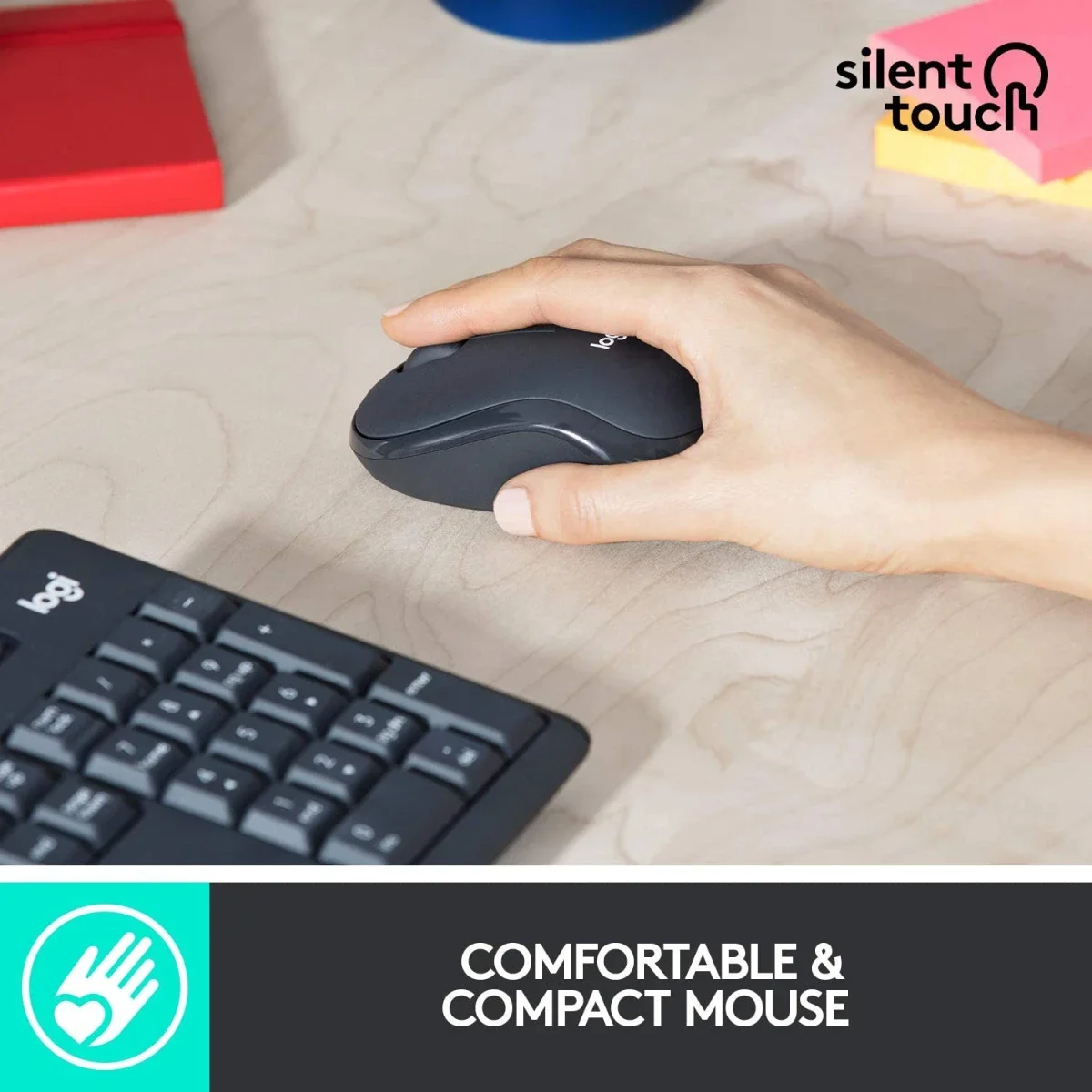Logitech MK295 Wireless Keyboard and Mouse Combo with SilentTouch - Image 3