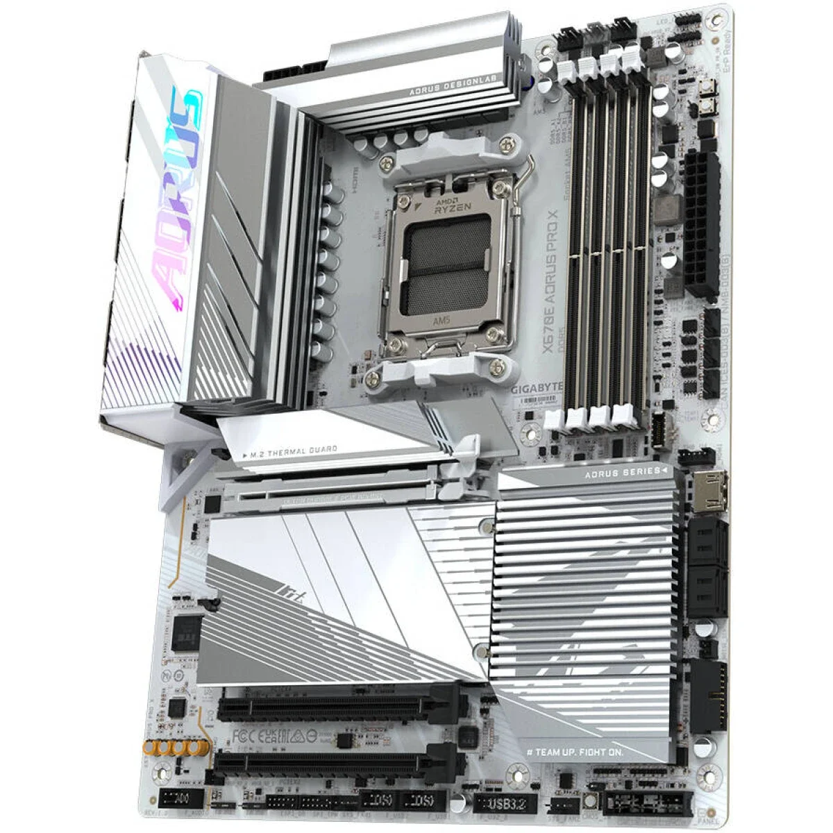 GIGABYTE X670E Aorus Pro X AM5 ATX Motherboard DDR5 Wi-Fi 7 White - Image 3
