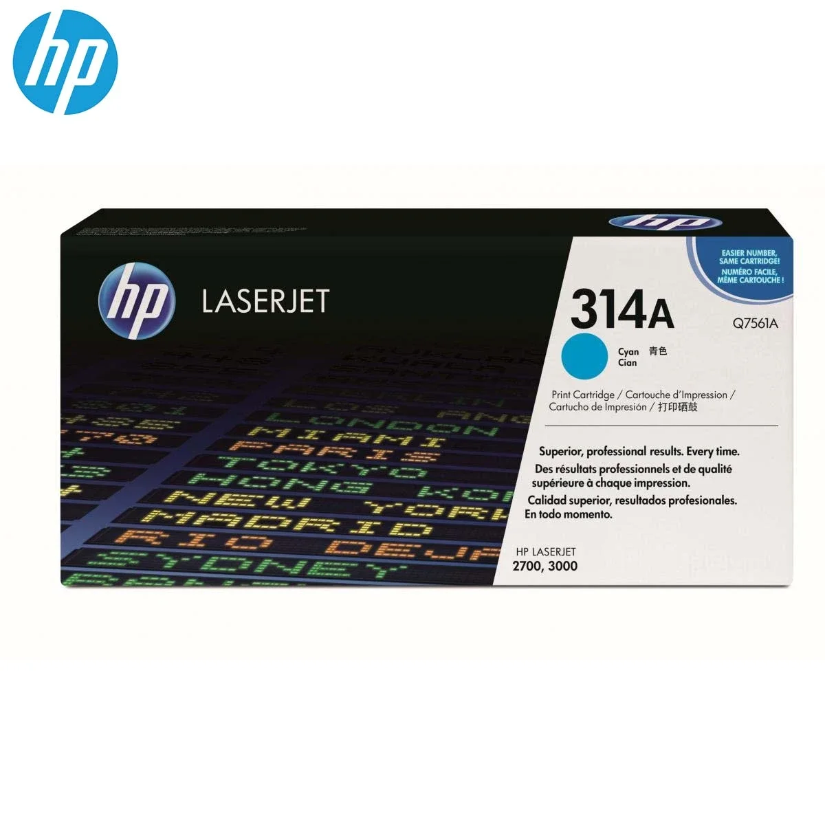 خرطوشة تونر ليزر HP Q7561A أصلية باللون السماوي