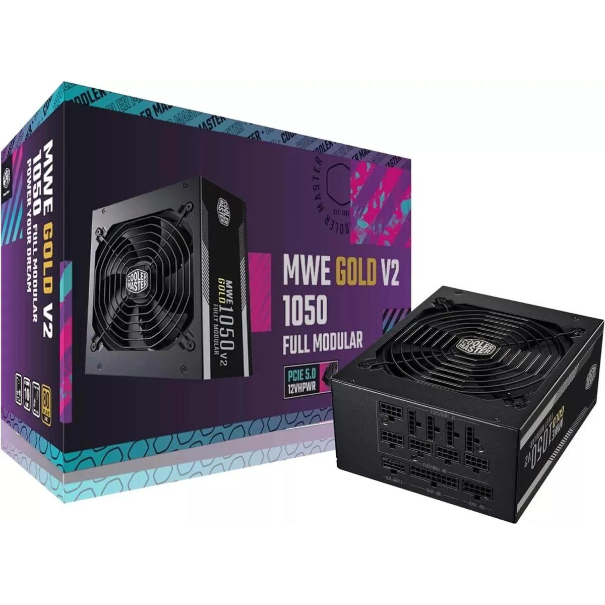 Cooler Master MWE Gold 1050 V2 ATX 3.0 1050W 80 Plus Gold Fully Modular Power Supply