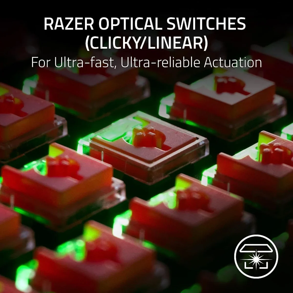 Razer DeathStalker V2 Low-Profile Optical Gaming Keyboard - Linear Red Switches - Thumbnail 2